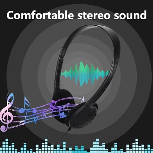 Bulk Headphones for Classroom Wired Headphone 50 Pack