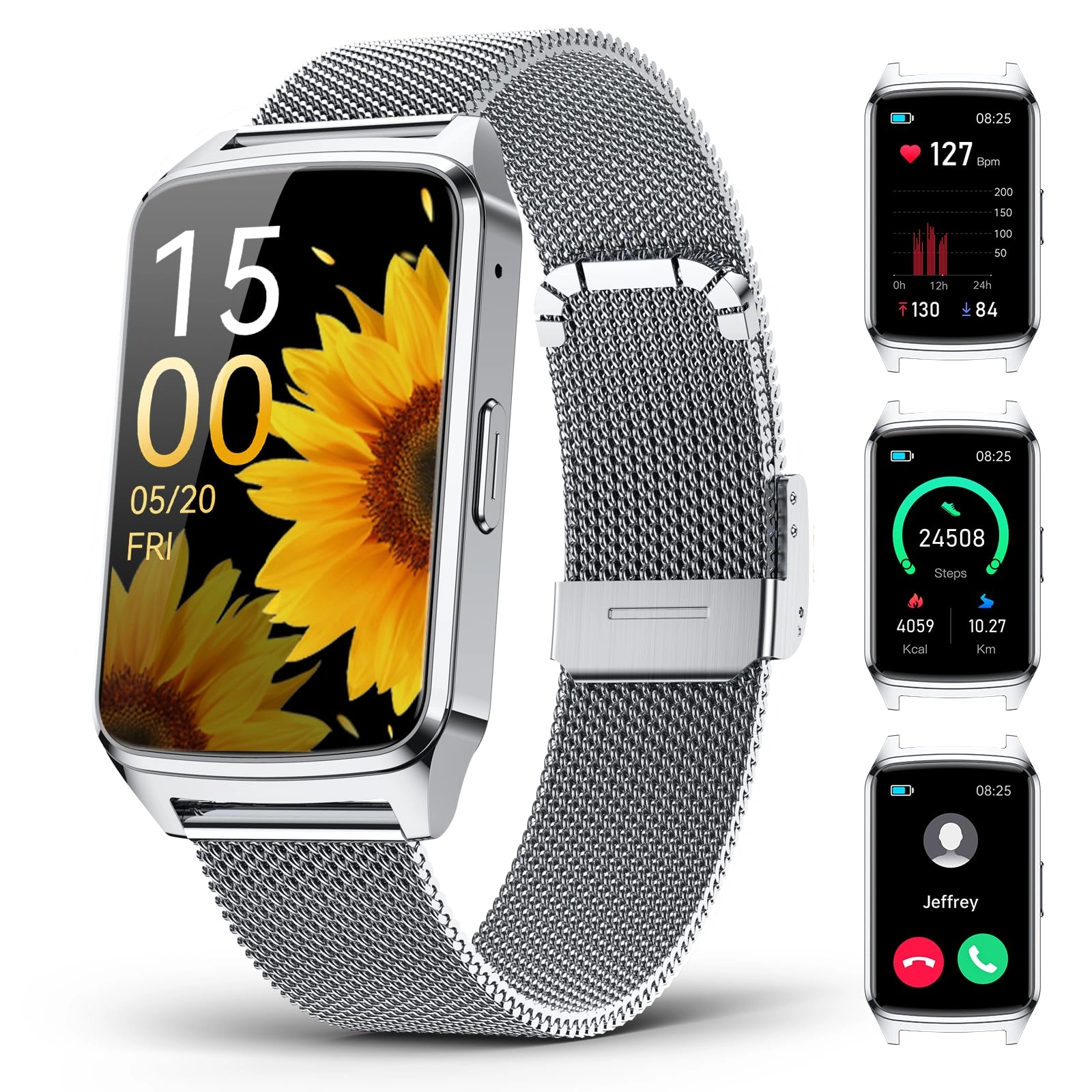 Fitness Tracker Smart Watch - 1.57 Waterproof