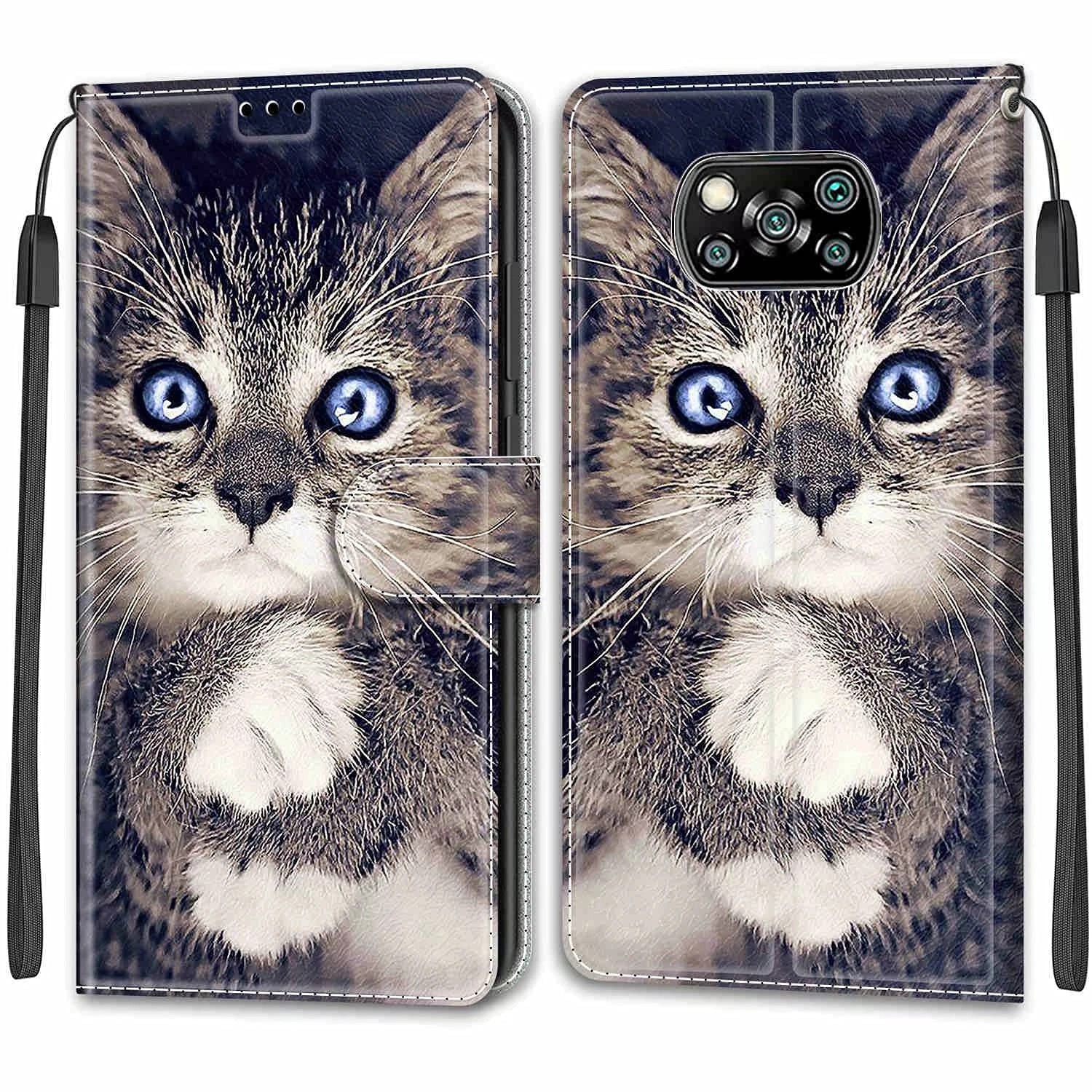 Wallet Case for Xiaomi POCO X3 NFC - Faux Leather, Thermoplastic Polyurethane