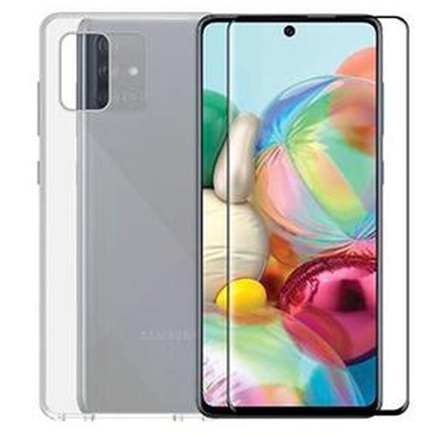 Smart Clear Glass Screen Protector + Back Protector for Samsung A71