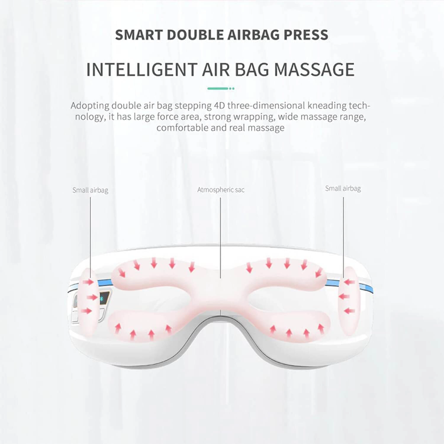 Smart Eye Massager - Heat Compress Vibration Bluetooth