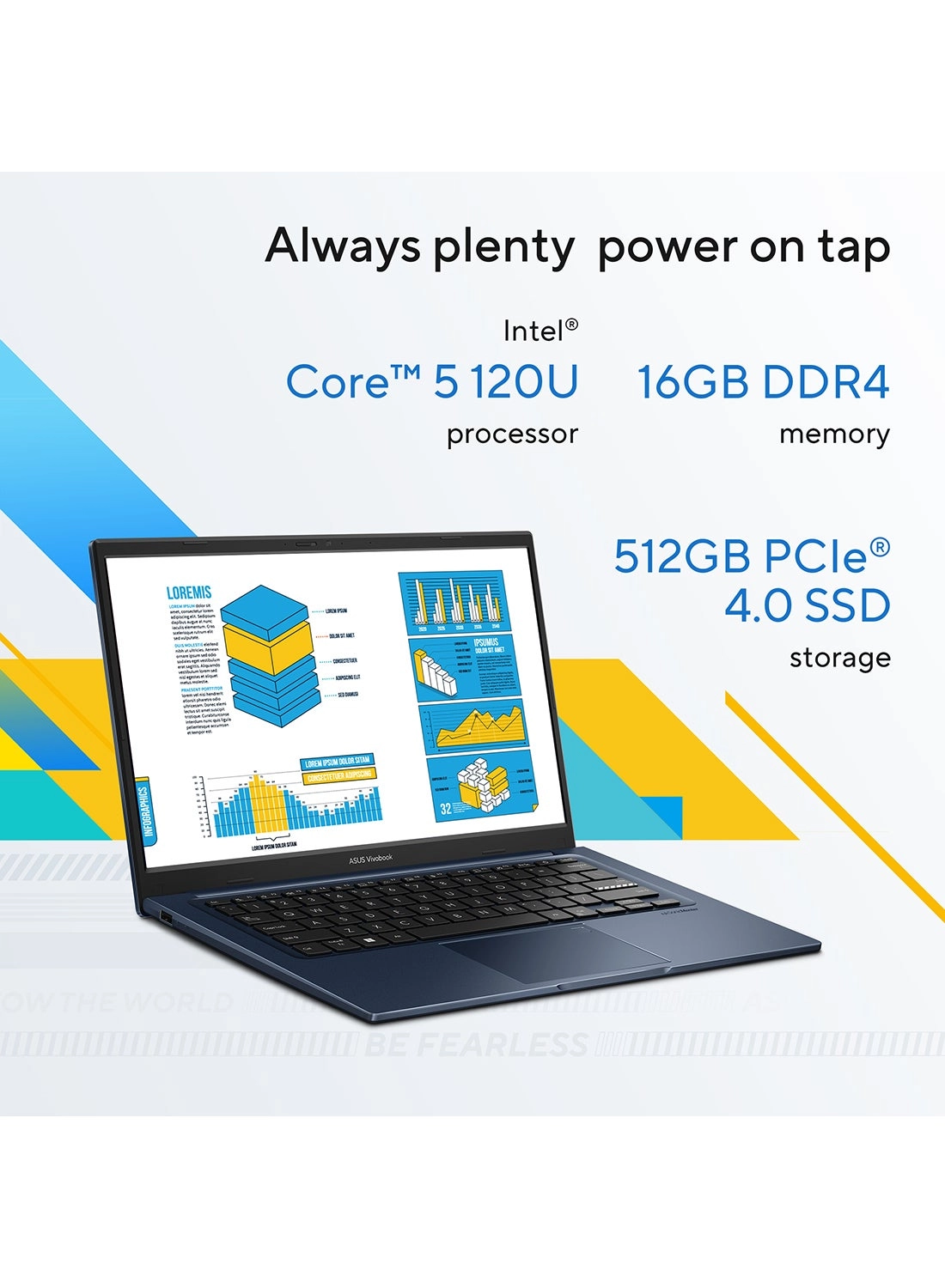 Vivobook 14 X1404VA-EB385W - 14'' Core 5 120U 16GB DDR4 512GB SSD