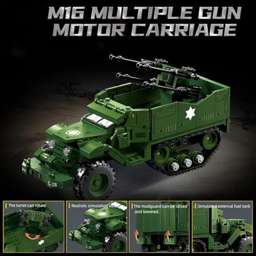 Military Tank Transporter (66080) - M16 WW2