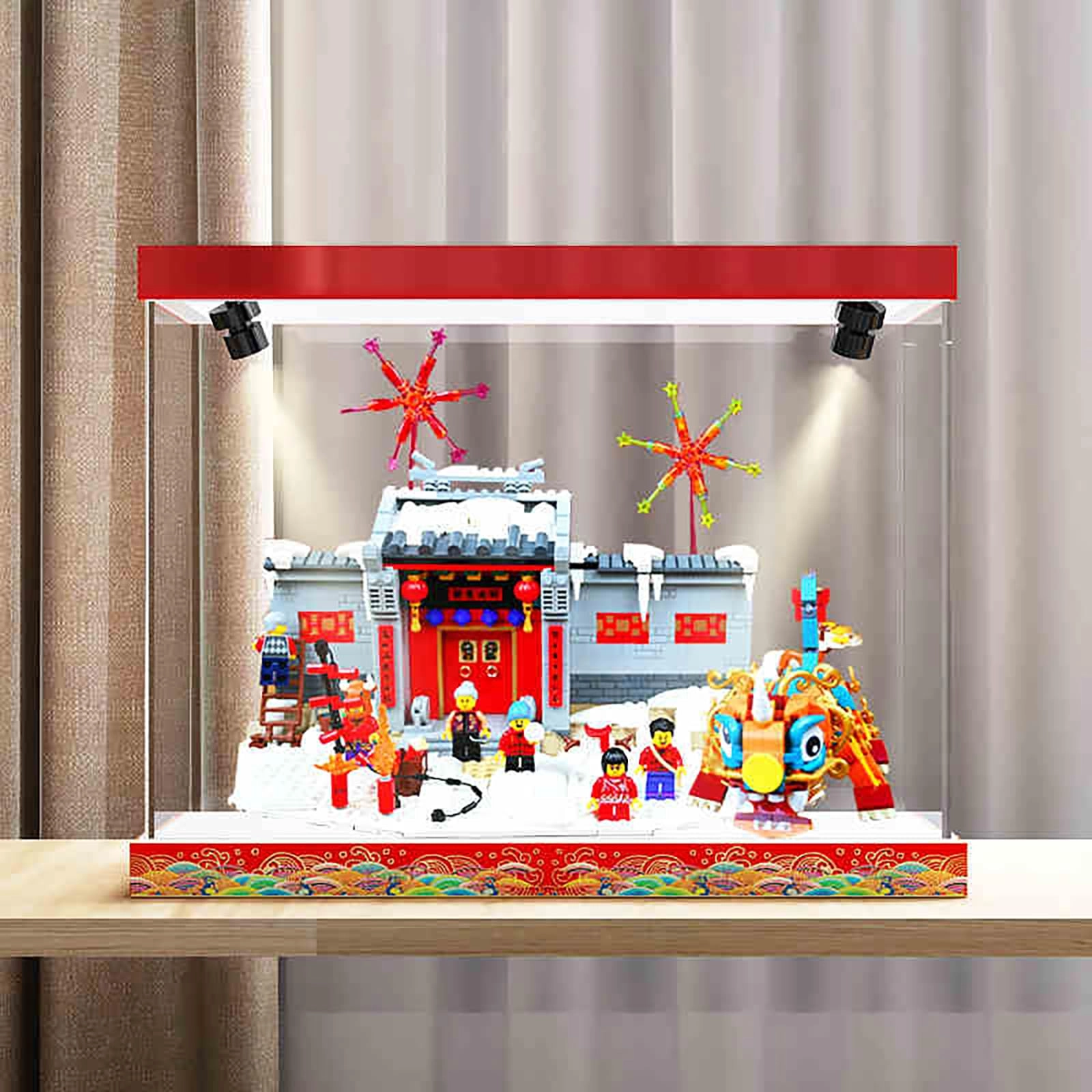 bodamaike Clear Acrylic Display Case - 45 x 25 x 30 cm Acrylic