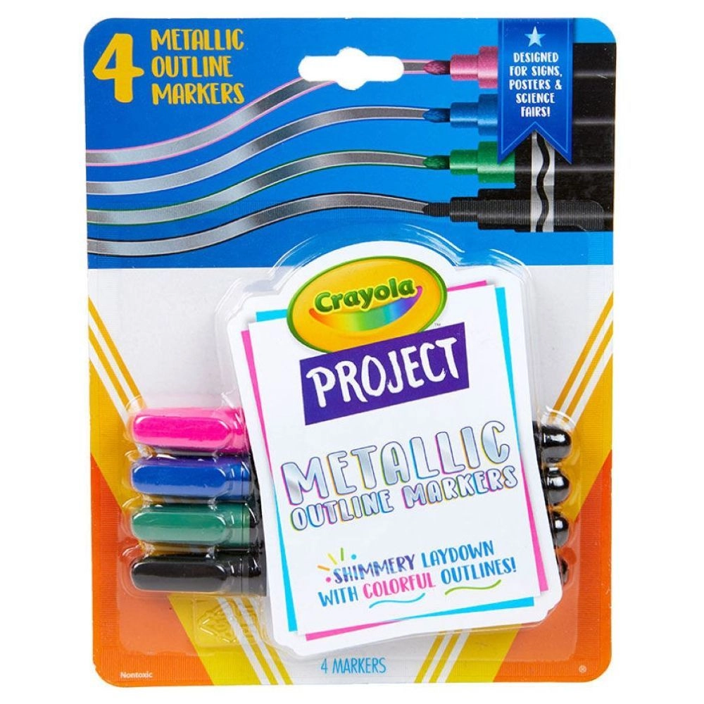 Project Metallic Outline Markers - Multi Colour