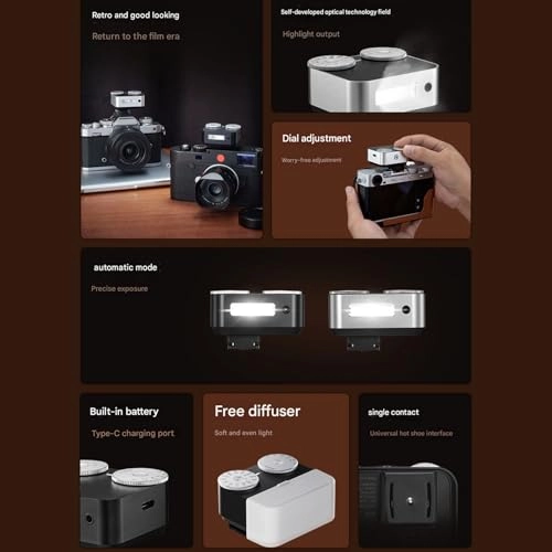 Adjustable Retro Flashlight - Double Dials 7 Brightness Fast Charging