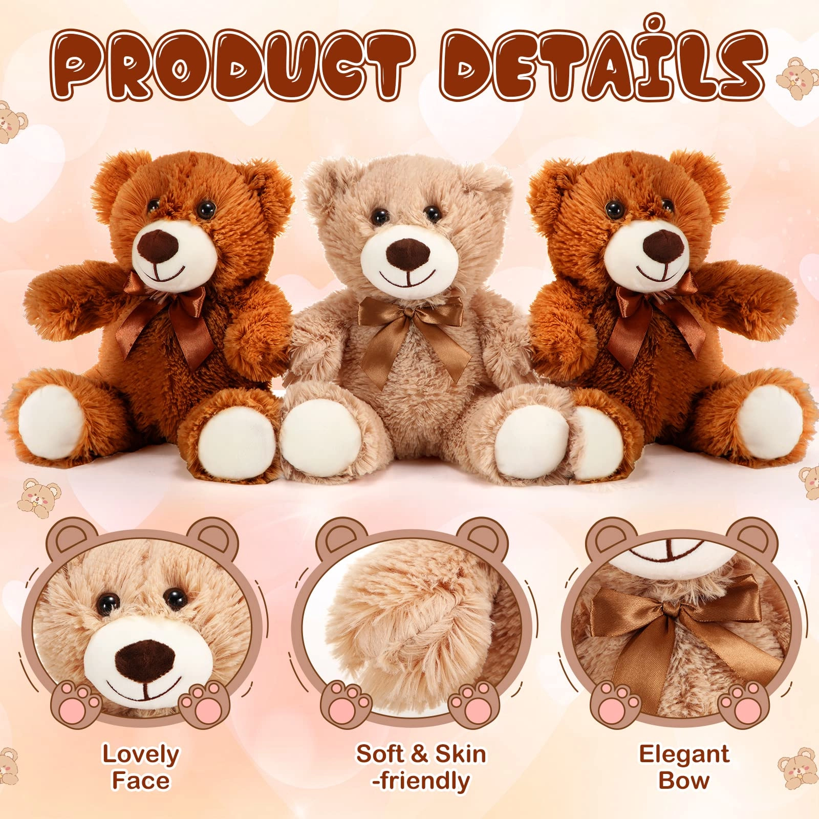Teddy Bears - 10 Pcs 12 Inch