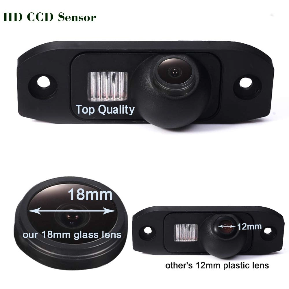 HD Color CCD Waterproof Vehicle Car Rear View Backup Camera - RCA 1280*720 Pixels