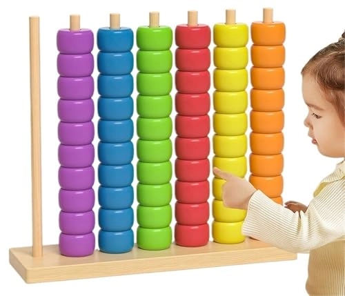 Color Matching Stacking Puzzle (THUCHENYUC) - 60 pcs