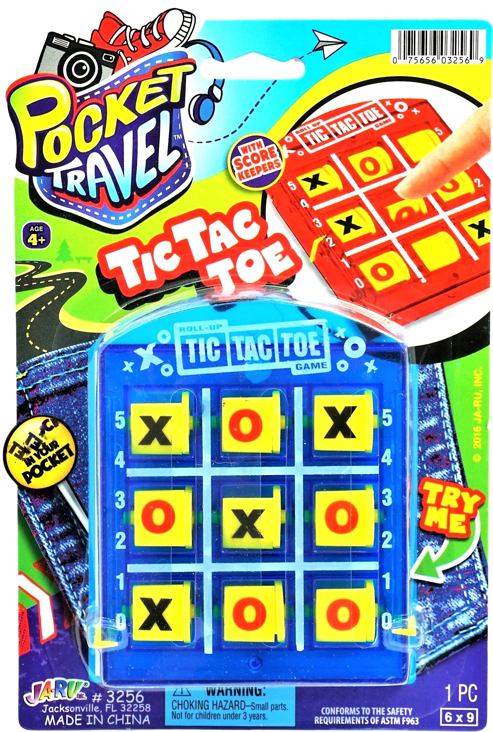 Portable Tic Tac Toe - 1 Pack Mini Travel
