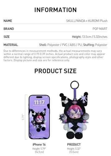 Sanrio - SKULLPANDA × KUROMI - 20 cm