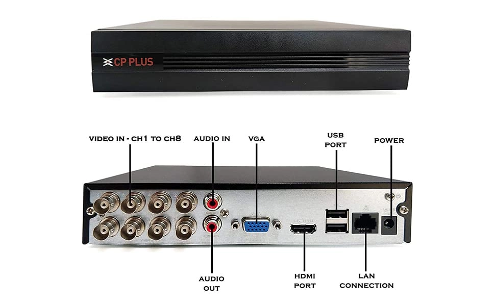 5MP Guard+ Colour Vision Camera + 8 CH DVR + 2 TB HDD