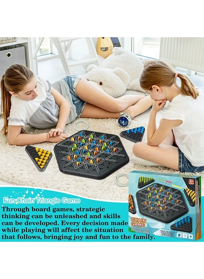 Triggle - interactive peg game triangular chessboard