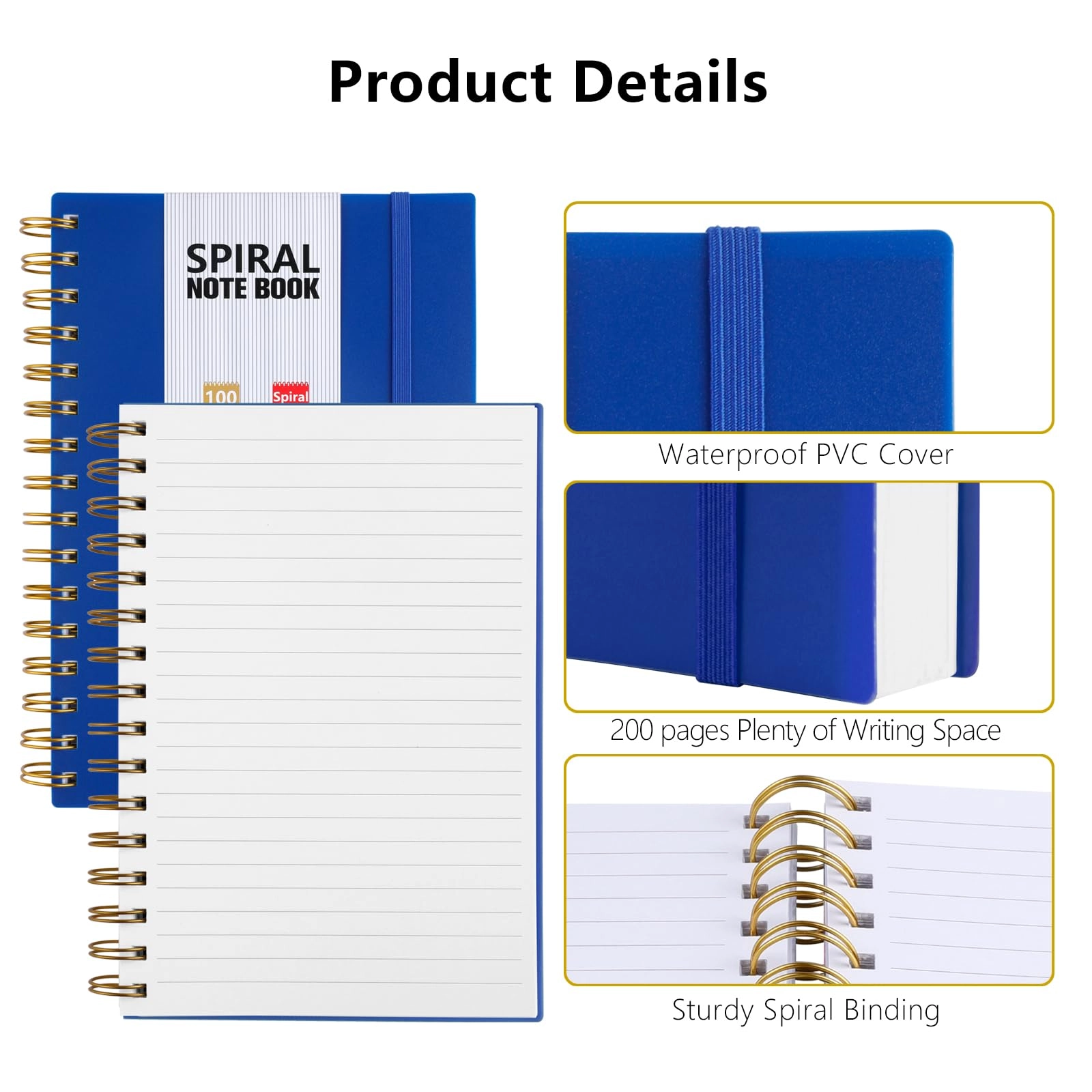 Notebook A4 Spiral - Lined 200 Pages