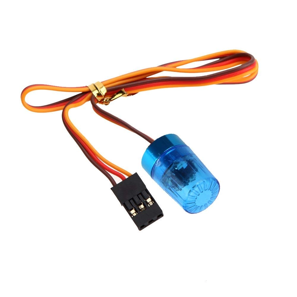 KEEDA RC LED Police Flash Lights Alarm Lamp - 13x18mm Blue 1/8 1/10 1/12 1/16 RC