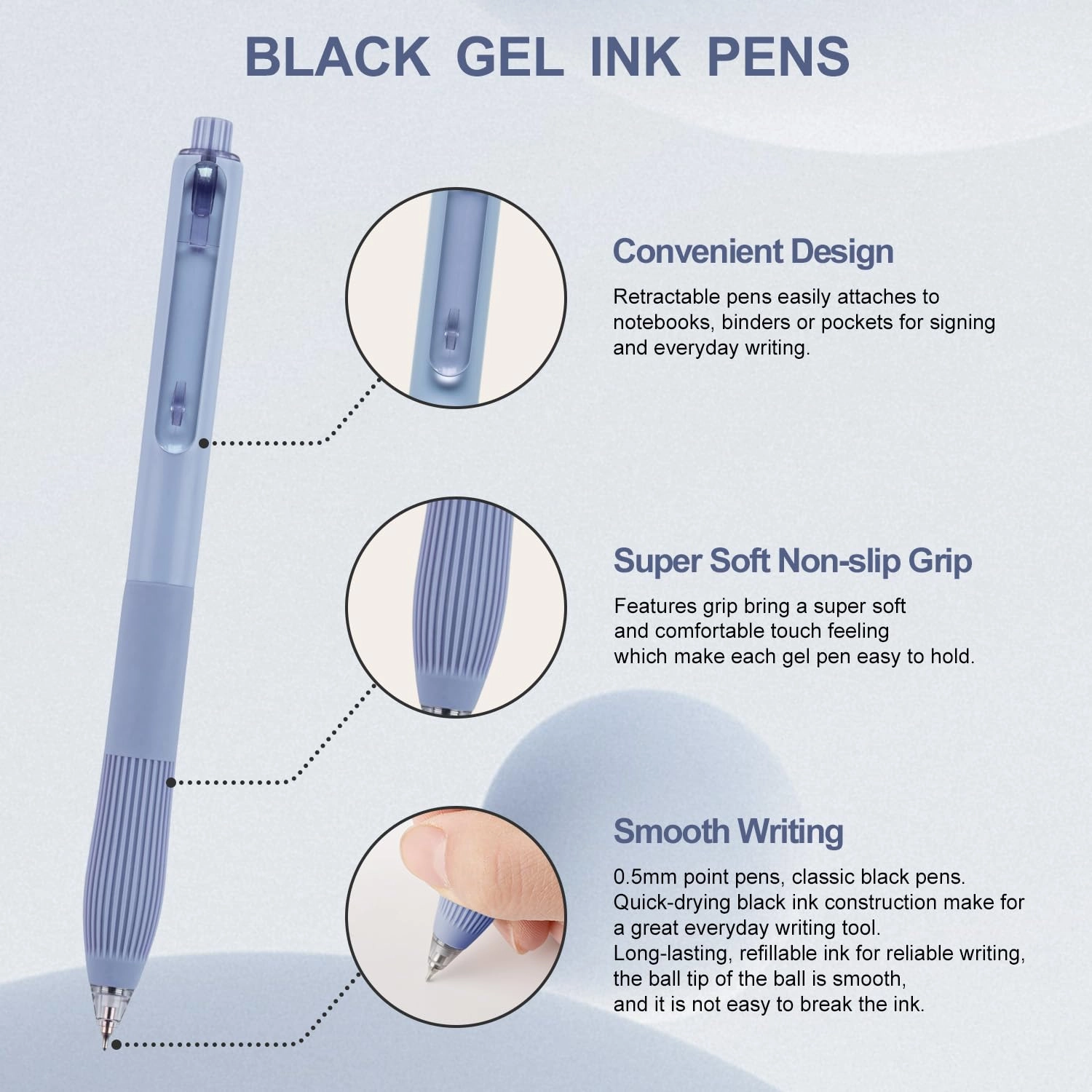 Gel Pens - 12-count 0.5mm