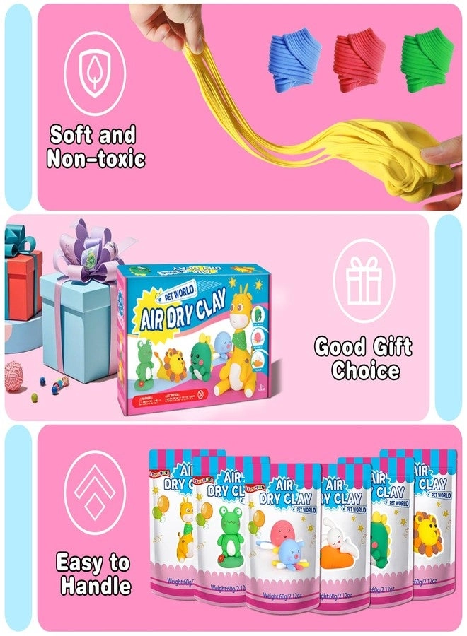 Air Dry Clay Kit - 60 Colors 3-12 Years