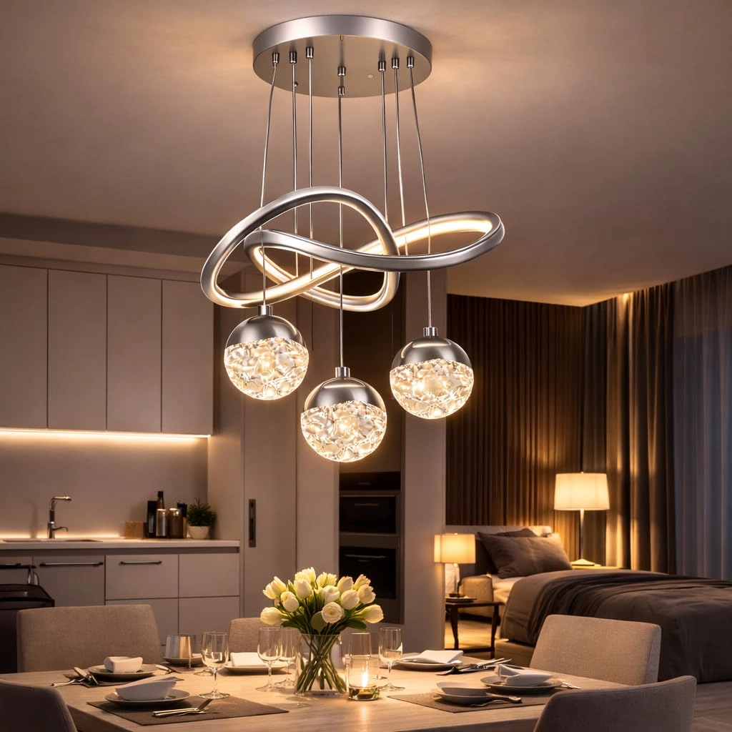 Infinity Ring Chandelier - Dimmable