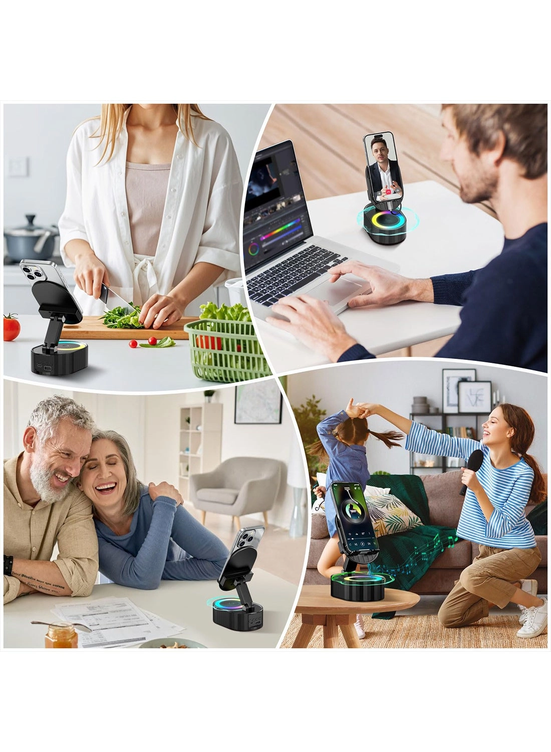 5-In-1 Bluetooth Speaker - 3000mAh Rotatable 300°