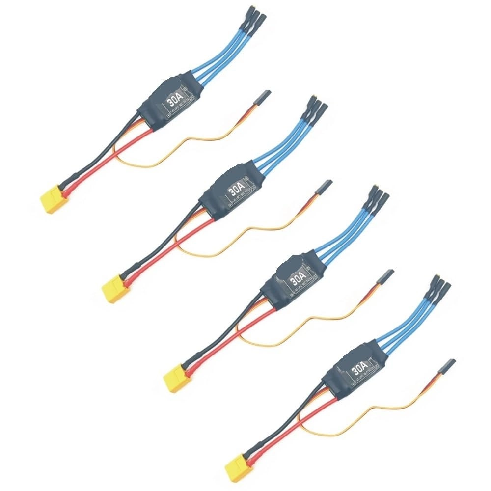 Brushless Electric Speed Controller - 30A XT60 Plug Pack of 4