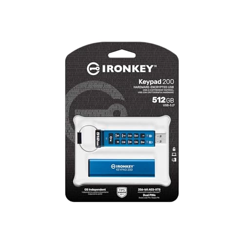 IronKey Keypad 200 - USB 3.2 Gen 1 USB Type A 512 GB