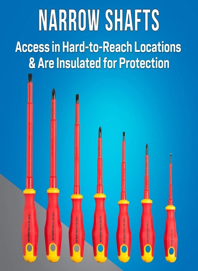TK-70INS Insulated Slotted and Phillips Screwdriver Set (7 Pcs)