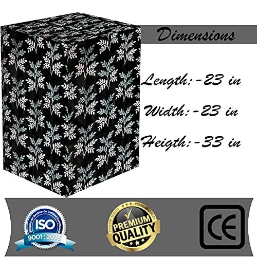 Top Load Fully Automatic Washing Machine Cover - Maroon For 6 kg, 6.5 kg, 7 kg, 7.5 kg