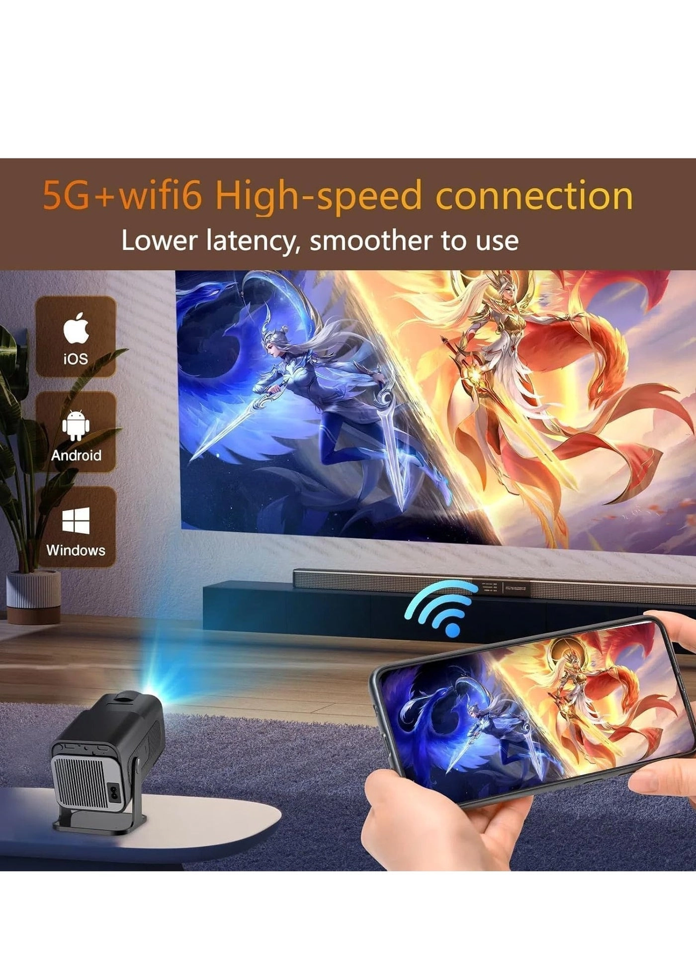 Mini Portable Projector 200 ANSI