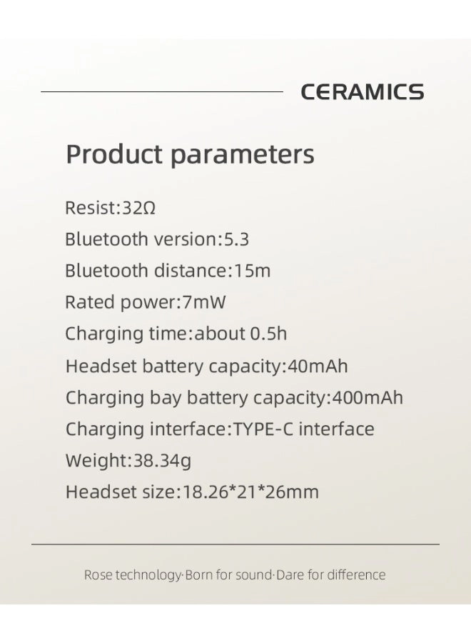 CERAMICS Wireless Earbud