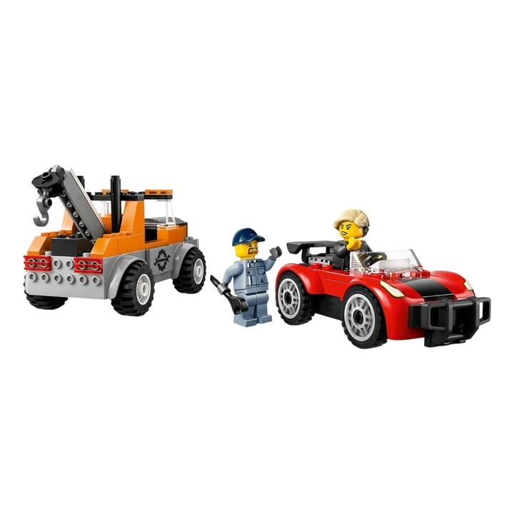 LEGO City Tow Truck and Sports Car Repair Vehicle Toy (60435) - Vehicle