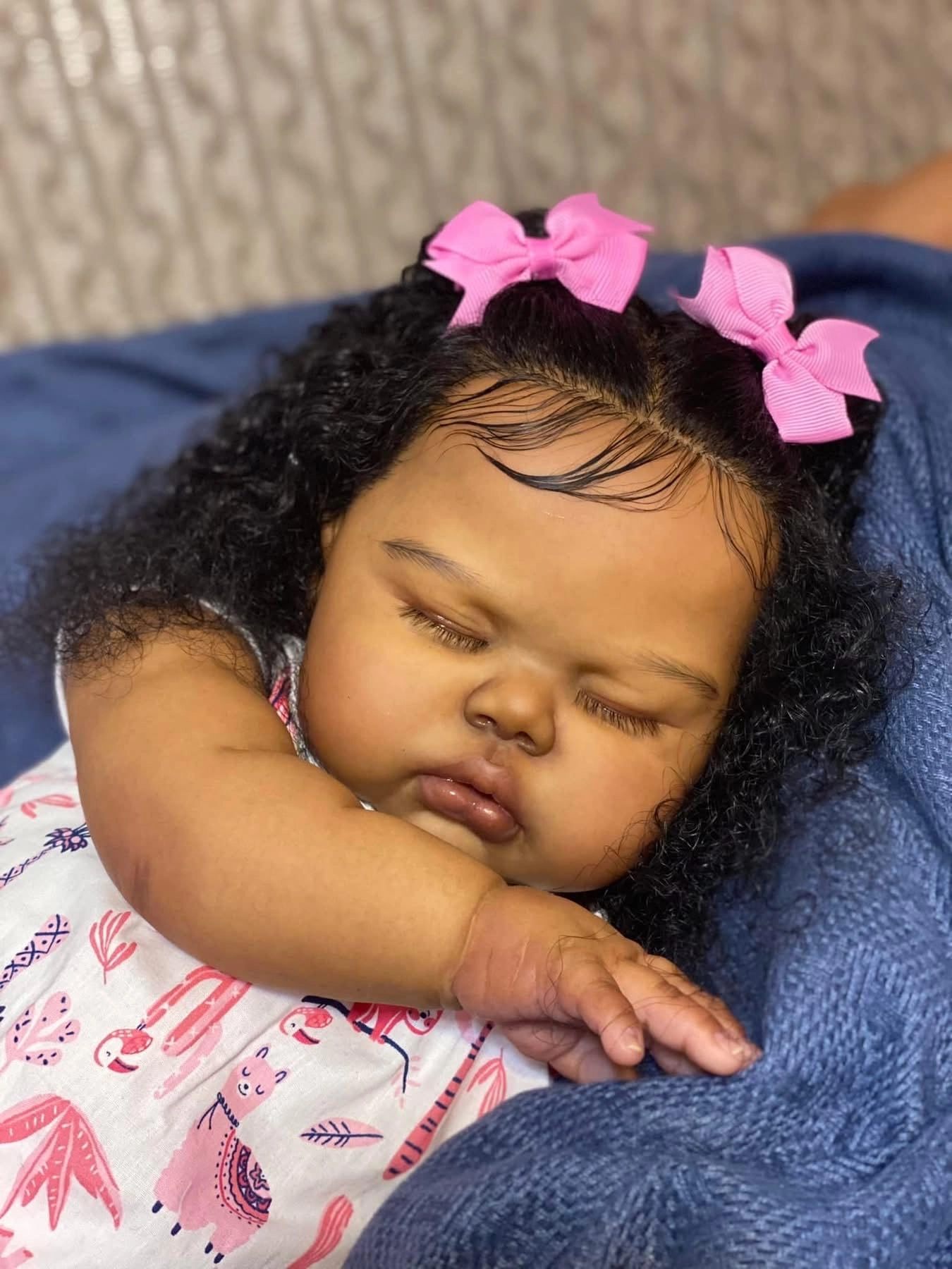Reborn Baby Doll - 19 in Silicone Girl African American