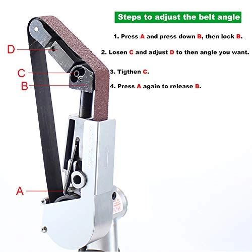 Professional Pneumatic Belt Sander - 30X550MM 7000R.P.M