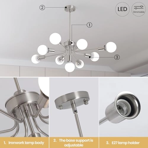 Sputnik Pendant Chandelier - 100cm to 130cm