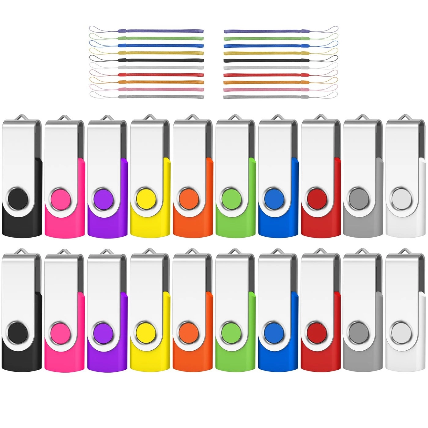 AreTop Bulk Flash Drives - USB2.0 Pack 4GB
