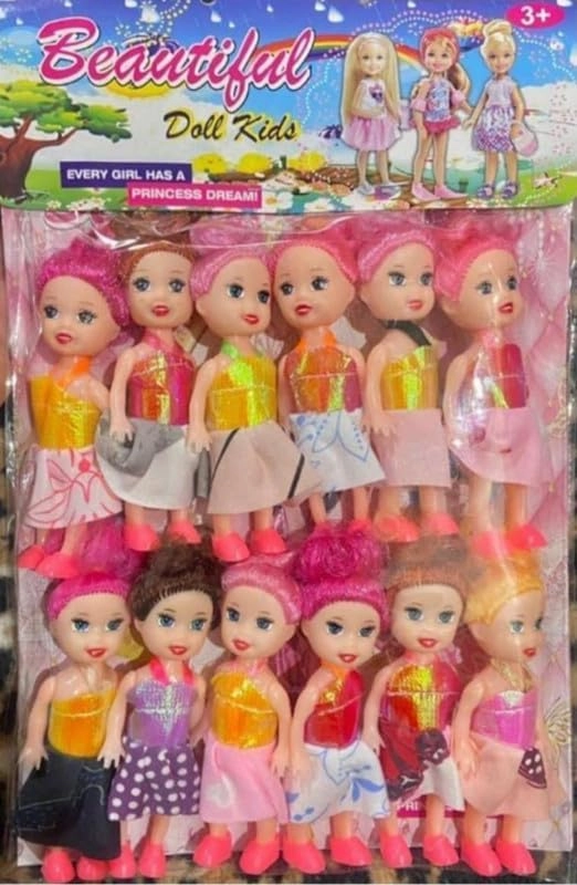 PMW Dolls Set - 12 Count Miniature Ages 3+