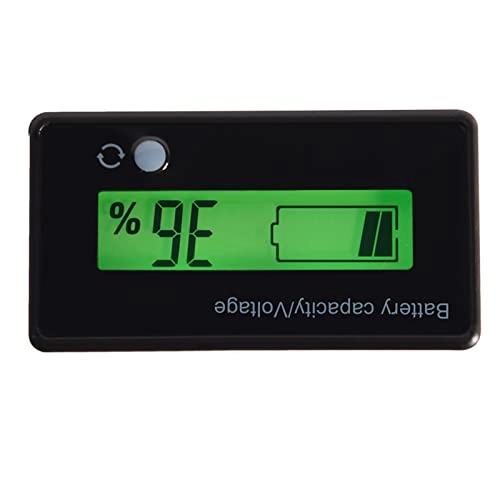 Battery capacity voltage meter - Green backlit LCD 6-70V