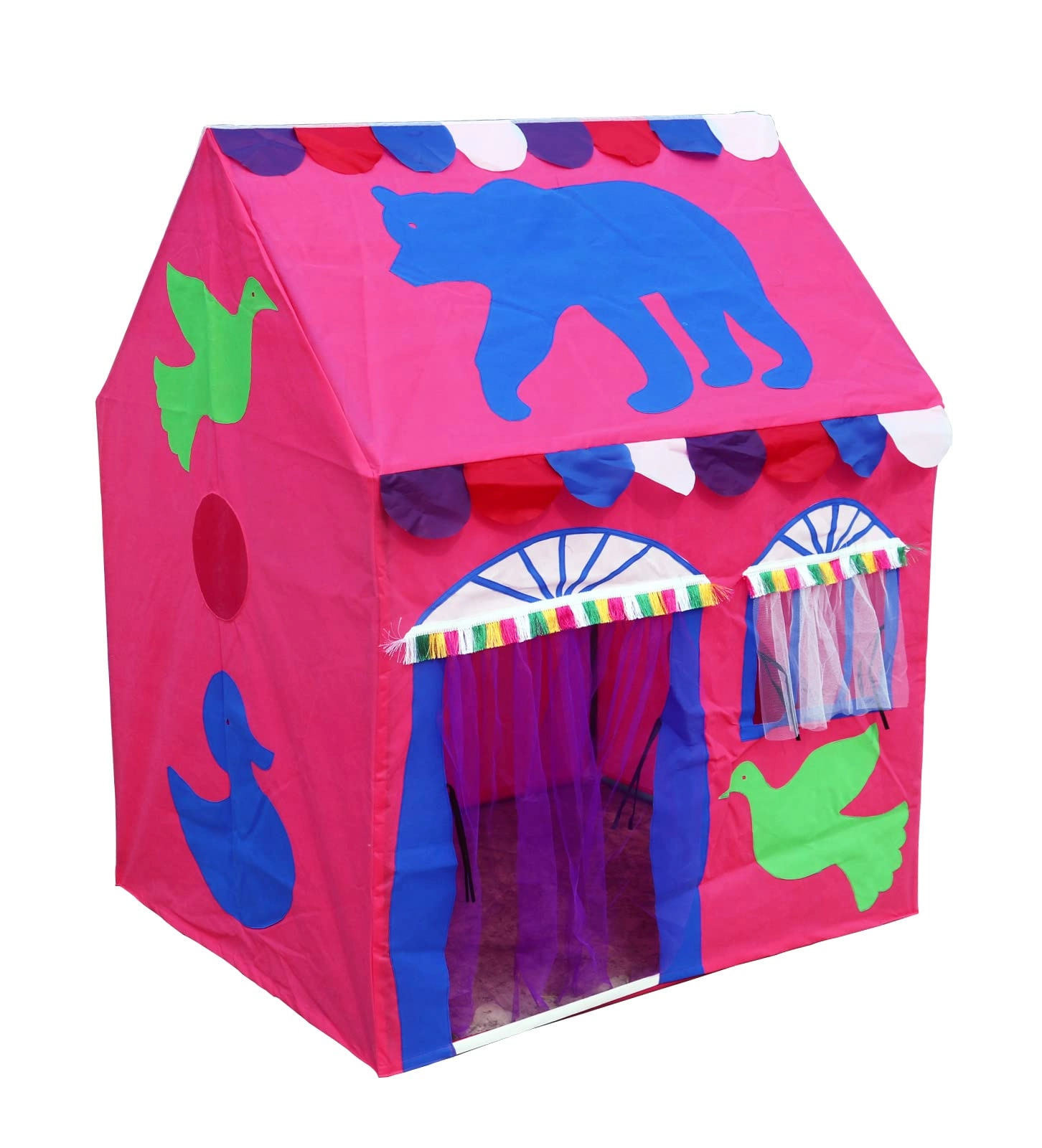 Hut Type Play Tent - Big Size Pink 105D x 85W x 145H Centimeters