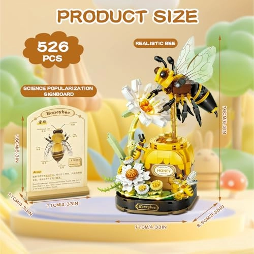 Bee Flower Building Blocks - Bee 526 pcs