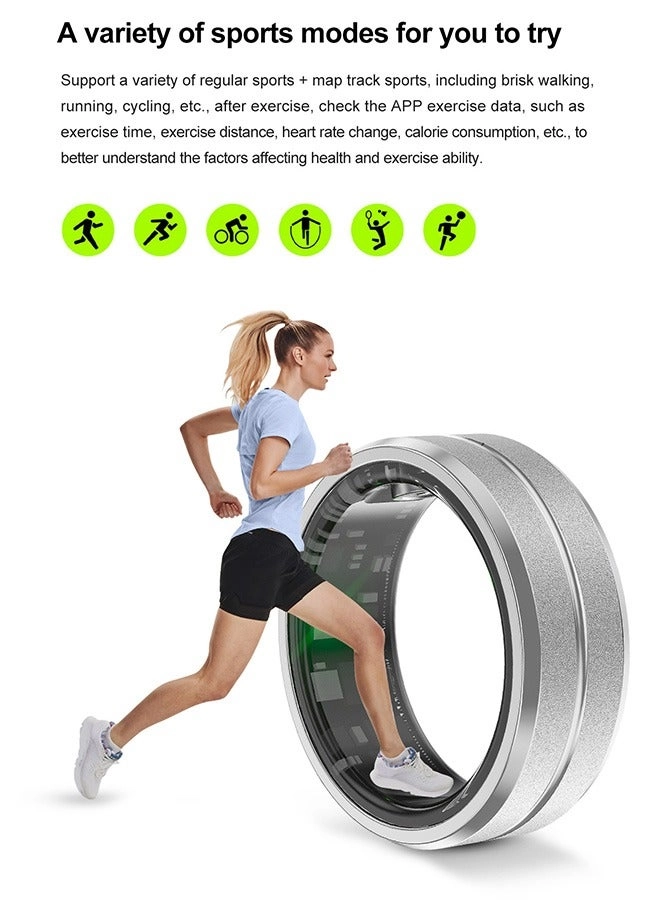 Fitness Tracker Smart Ring - Waterproof 24 hour 20.7mm