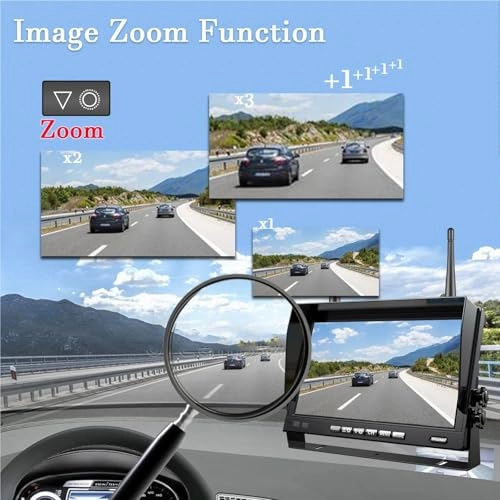 7" Quad Monitor - Night Vision Wireless 1080P