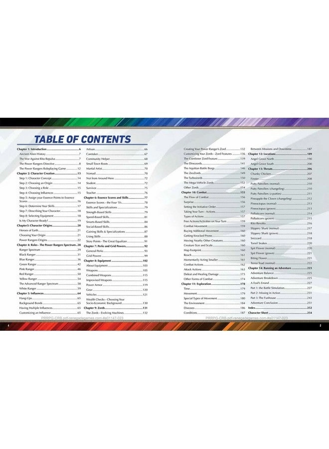 Power Rangers Roleplaying Game Core Rulebook