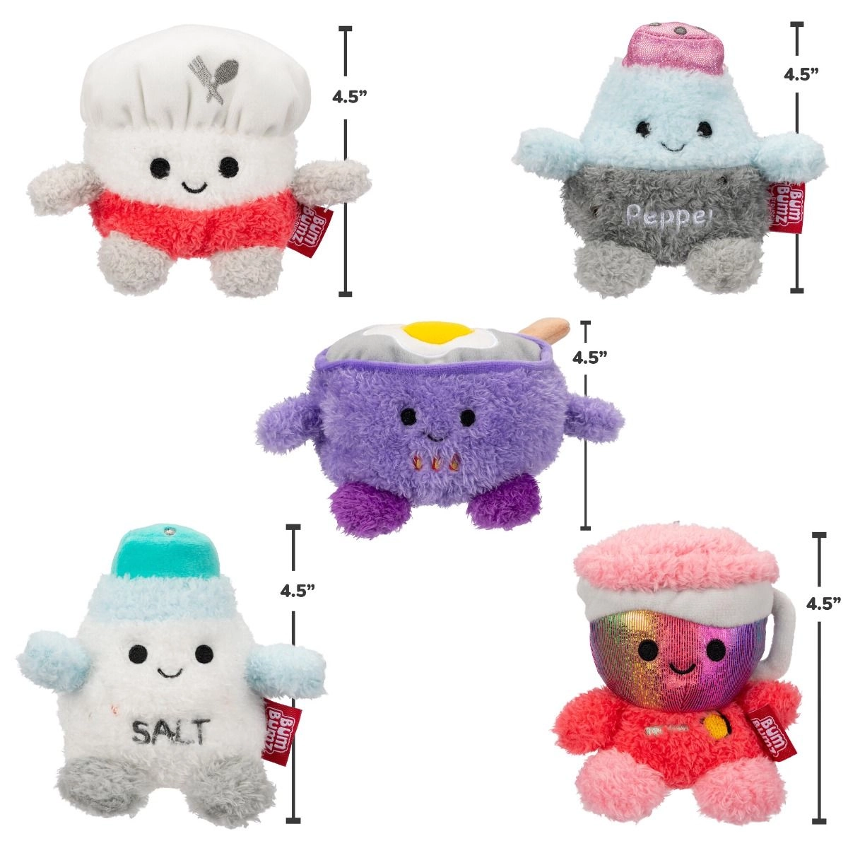 Kitchen Bumz - 3 + soft, plush fabric Kitchen Series 1 Pc