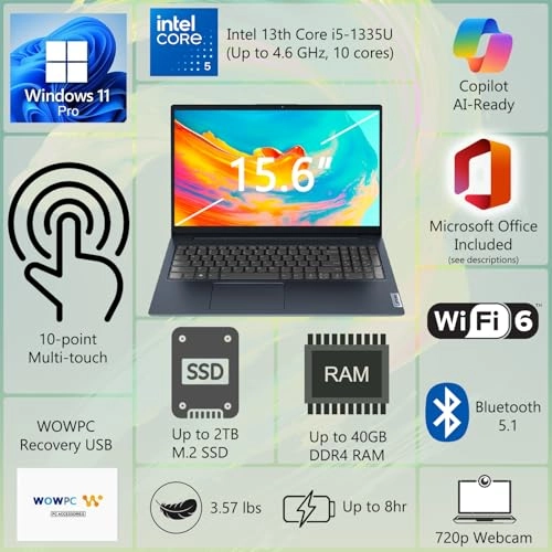 IdeaPad - 15.6'' Core i5-1335U 16GB DDR4 1TB SSD