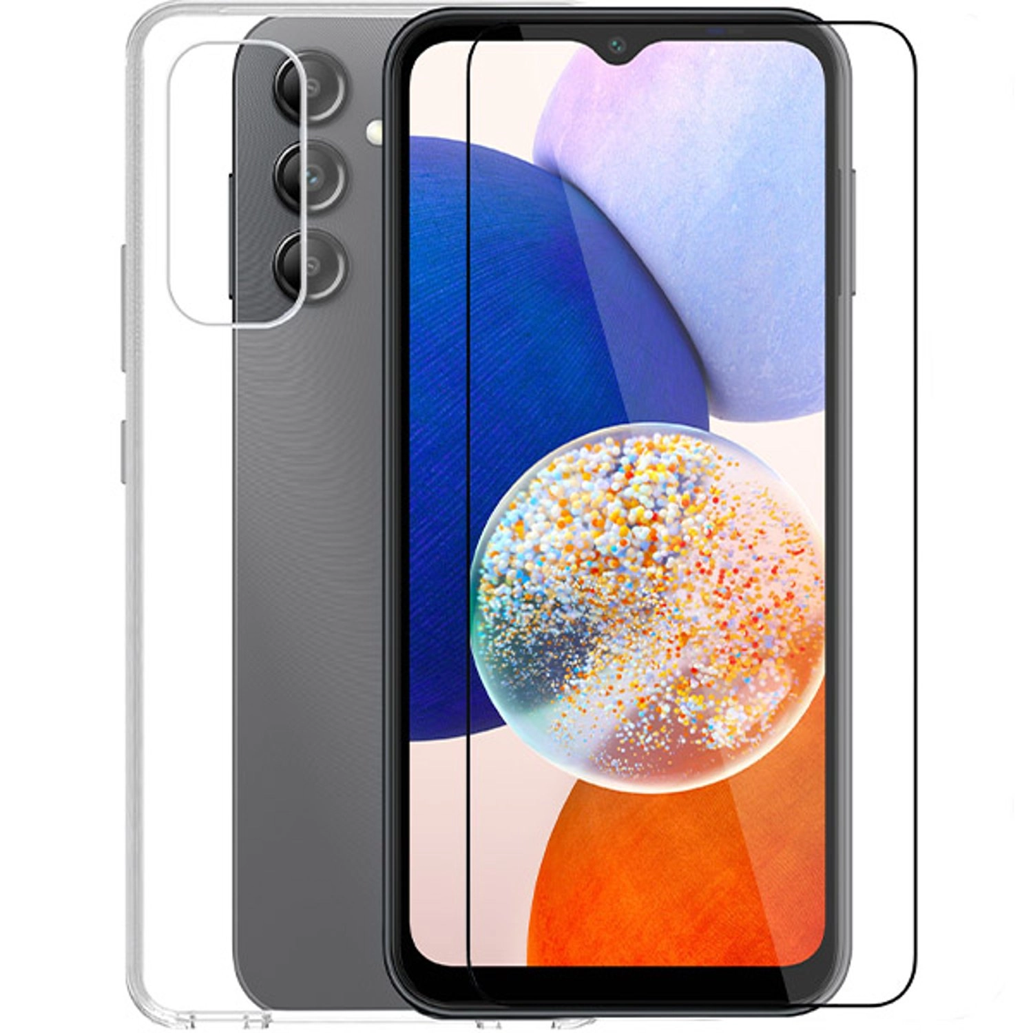 Smartix Case With Screen Protector for Galaxy A14