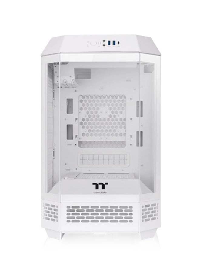 Tower 250 - Mini Tower 3mm Tempered Glass Snow White