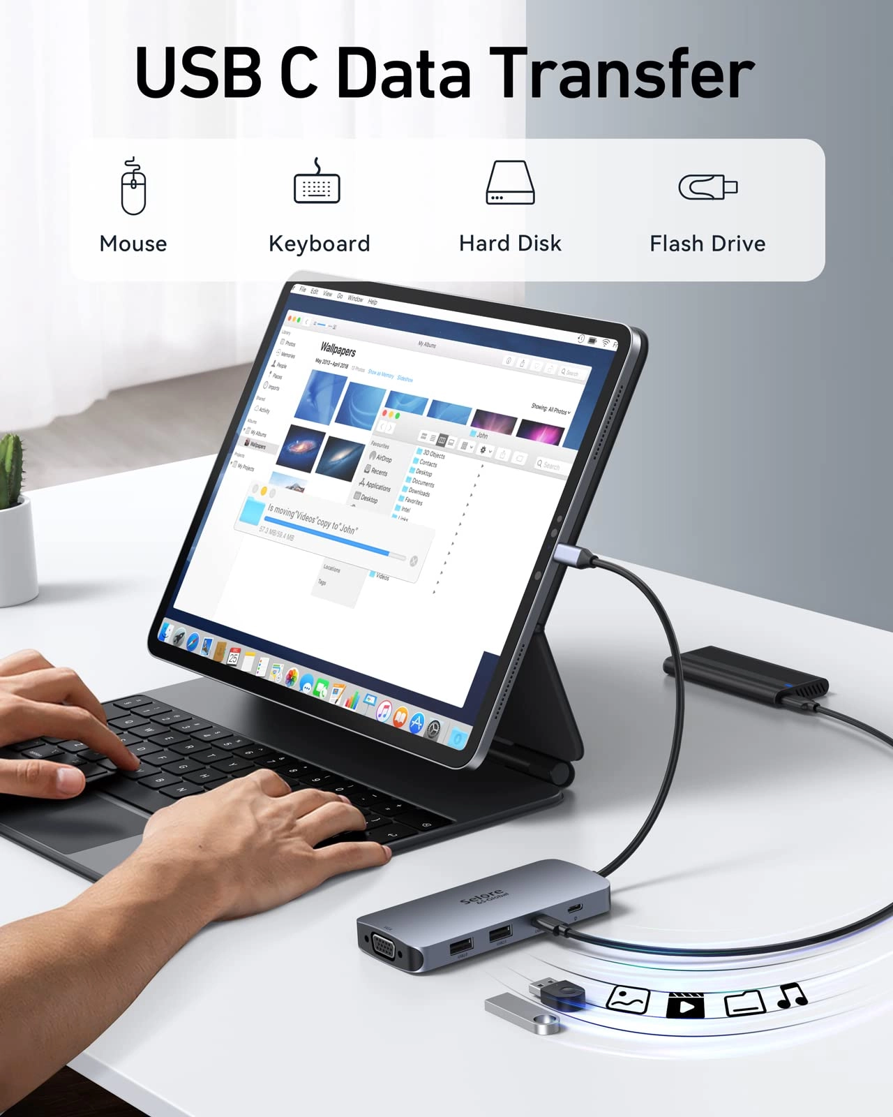 USB C Docking Station - Dual HDMI 100W PD Charging