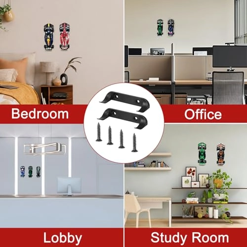 Car Model Wall Mount Bracket - 12 Pieces for Lego Car