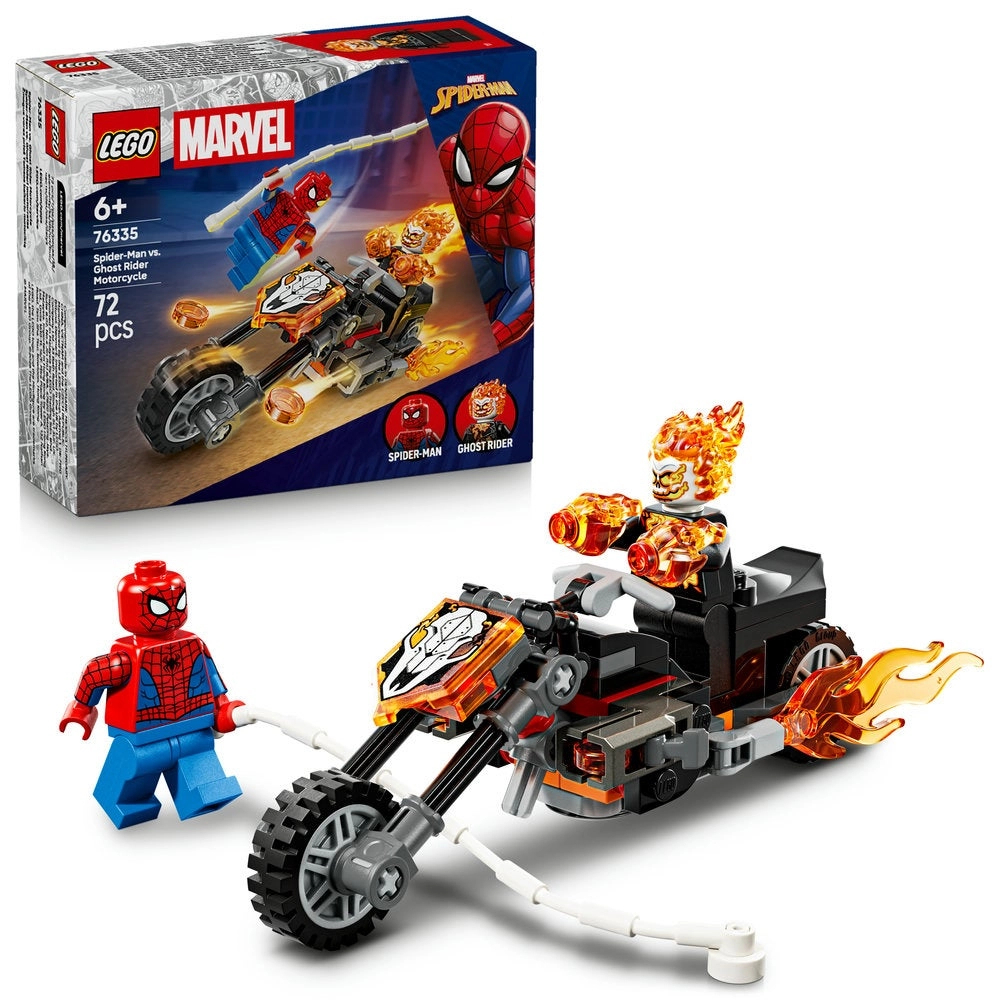Super Heroes Spider-Man Vs Ghost Rider Motorcycle (76335) - 6+