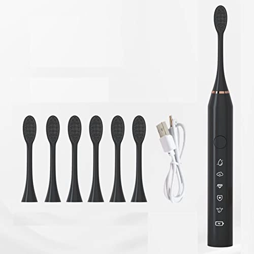 Sonic Electric Toothbrush - 6 Brush Heads 60 Days Rechargeable