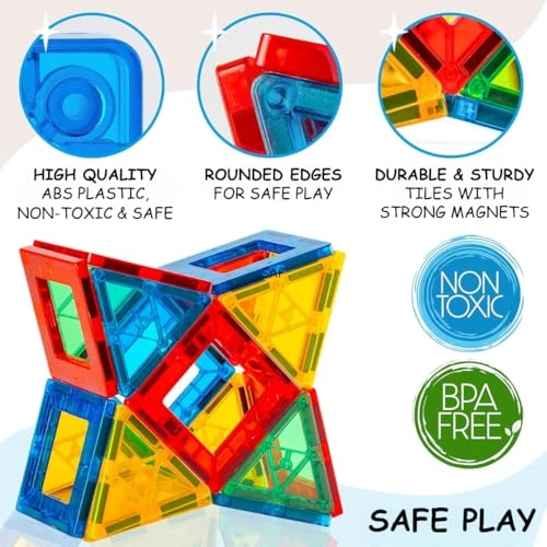 Magnetic Tiles - 122 pcs